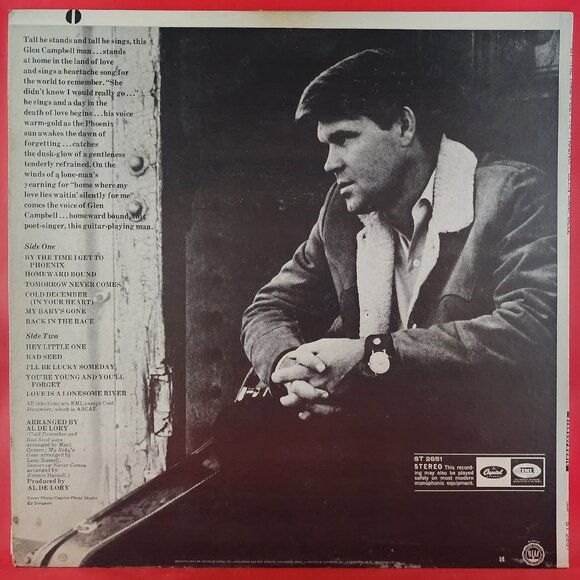 Glen Campbell – By The Time I Get To Phoenix (1968) Vinyl LP - Picture 2 of 3